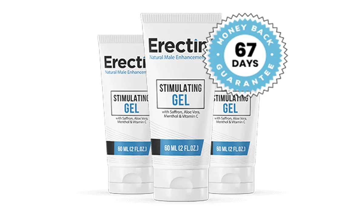 Erectin Gel — bisnaga de gel estimulante de aplicação tópica